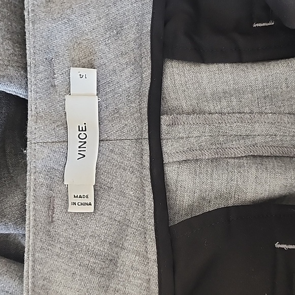 Vince Wool Cuffed trouser joggers in light grey size 14 - Picture 5 of 8